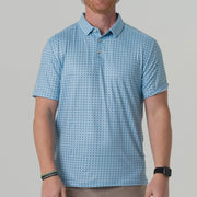 Burlebo Texas Light Blue Performance Polo - Southern Soule Designs