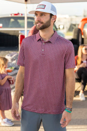 Burlebo Texas Maroon Performance Polo - Southern Soule Designs