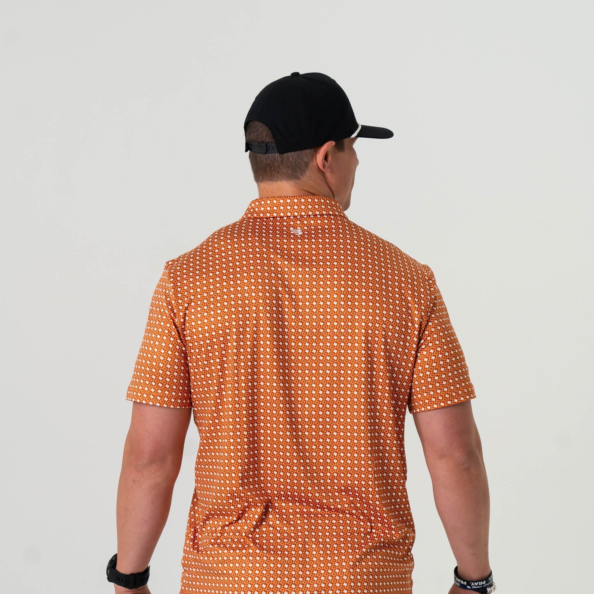 Burlebo Texas Orange Performance Polo - Southern Soule Designs