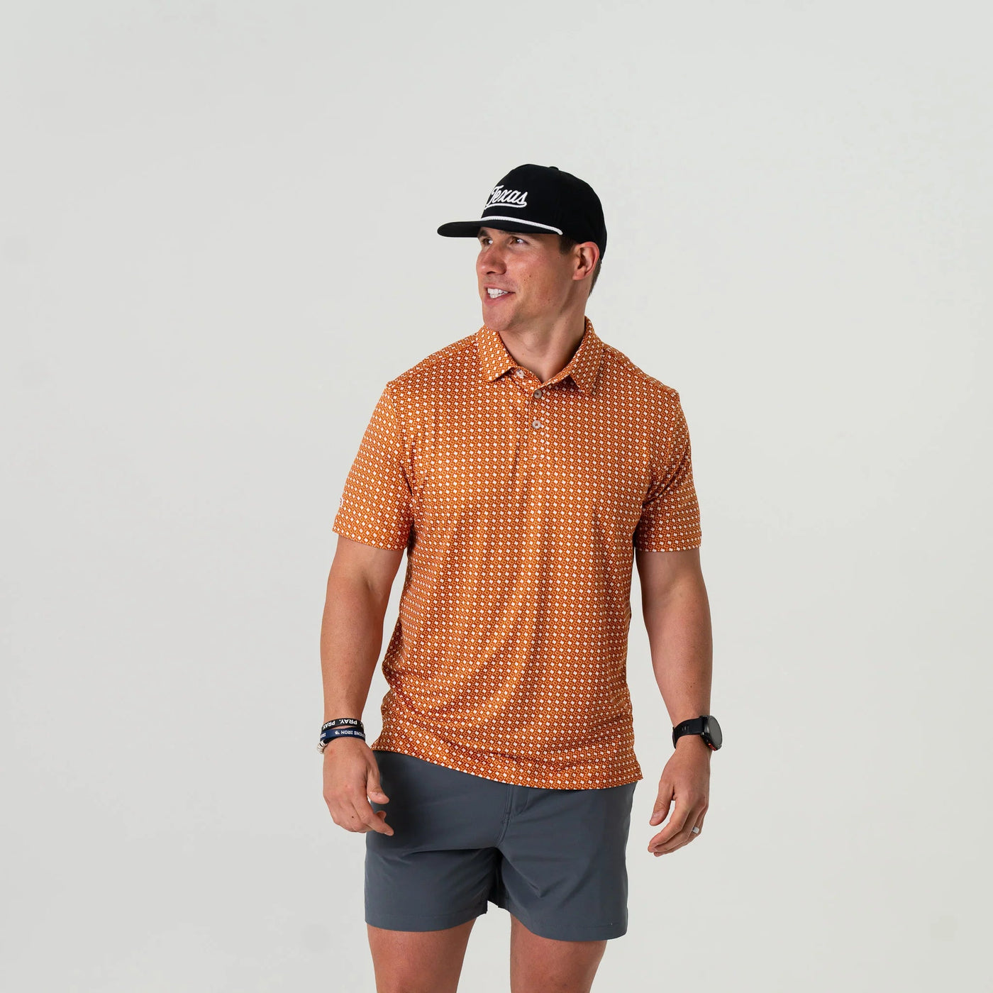 Burlebo Texas Orange Performance Polo - Southern Soule Designs