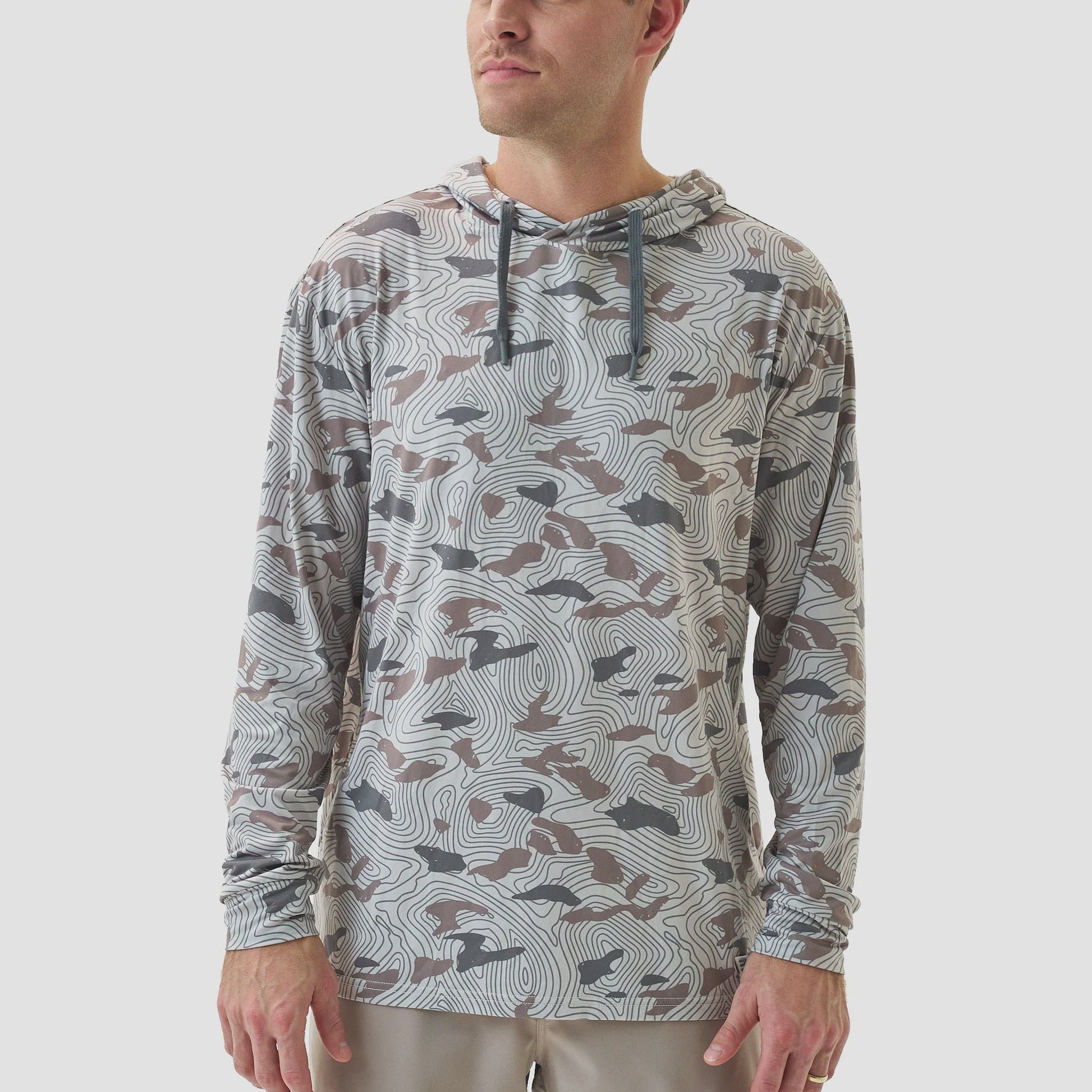 Burlebo Topo Desert Camo Performance Hoodie - Southern Soule Designs
