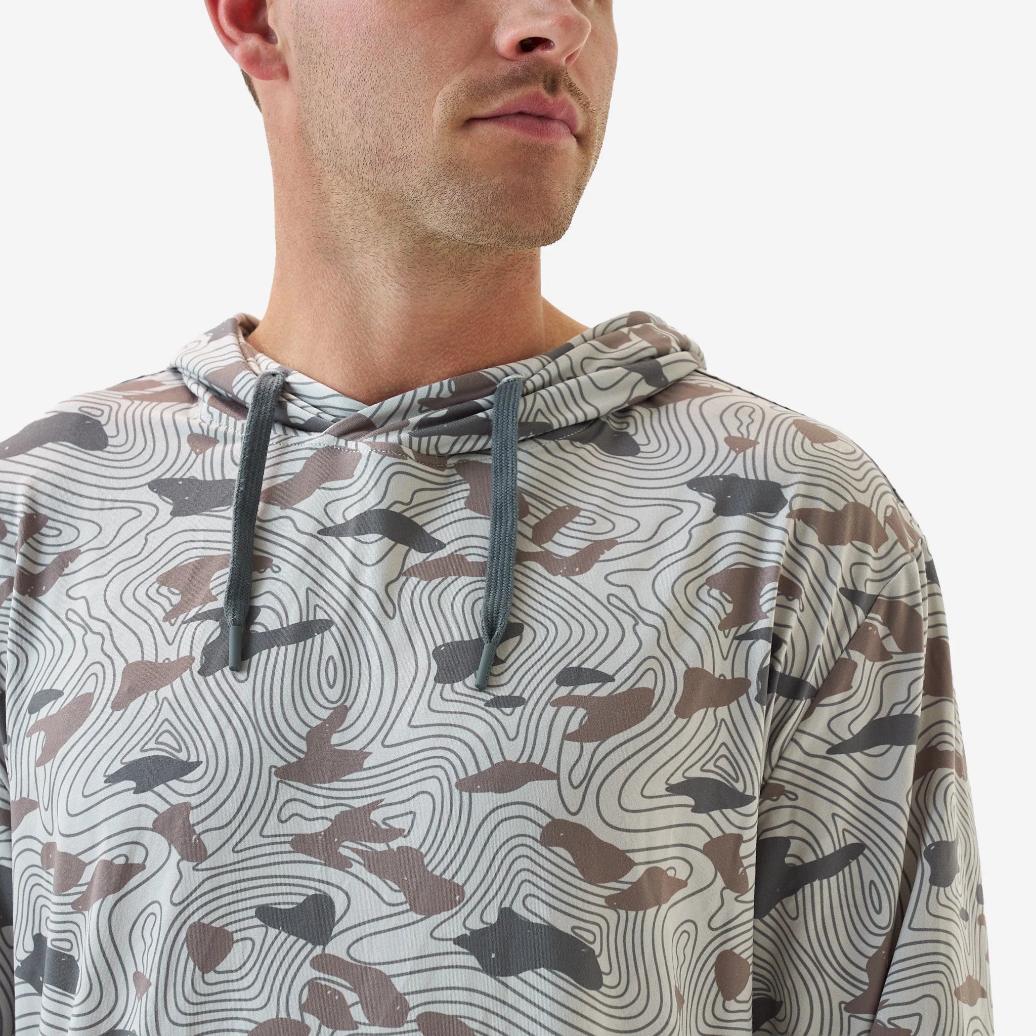 Burlebo Topo Desert Camo Performance Hoodie - Southern Soule Designs