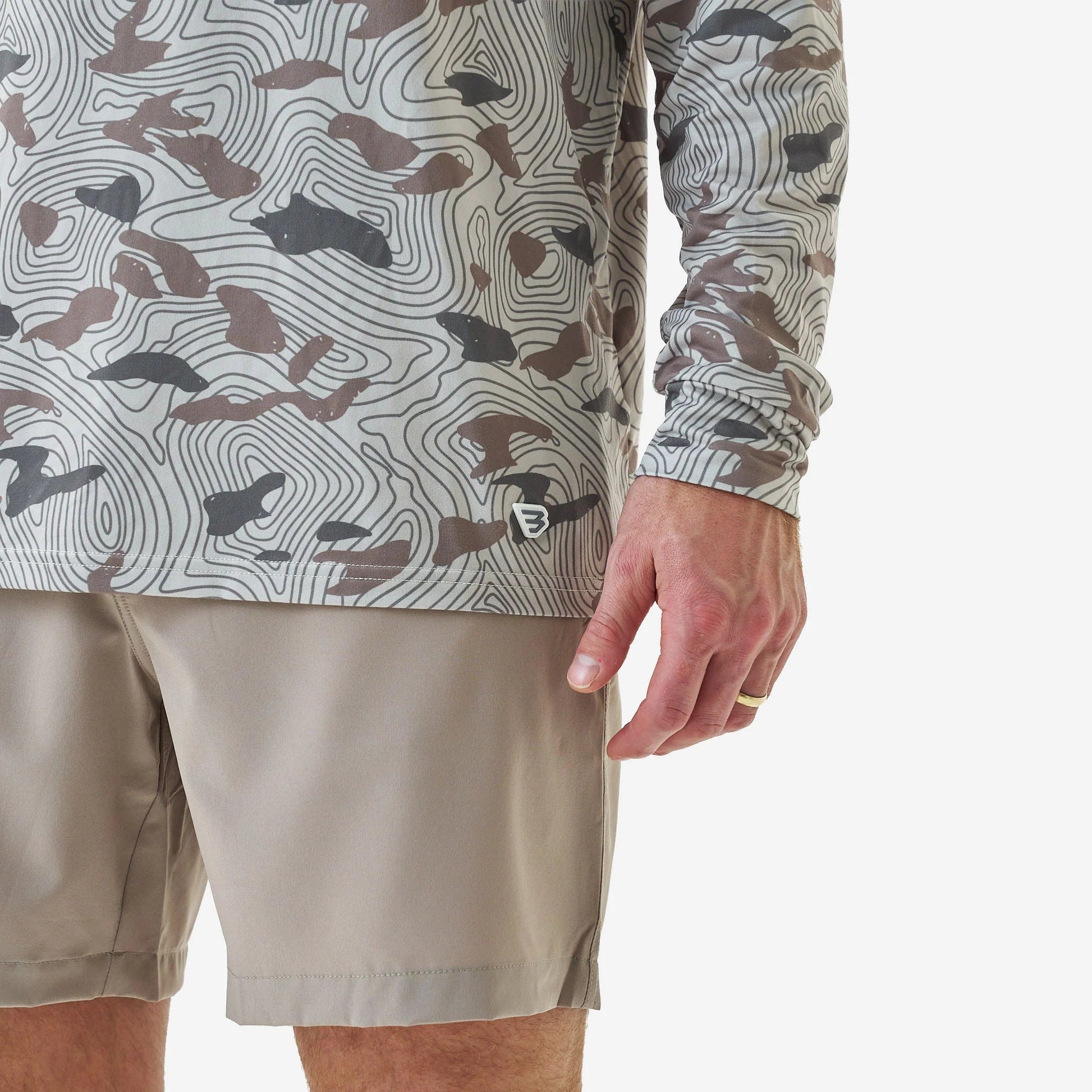 Burlebo Topo Desert Camo Performance Hoodie - Southern Soule Designs