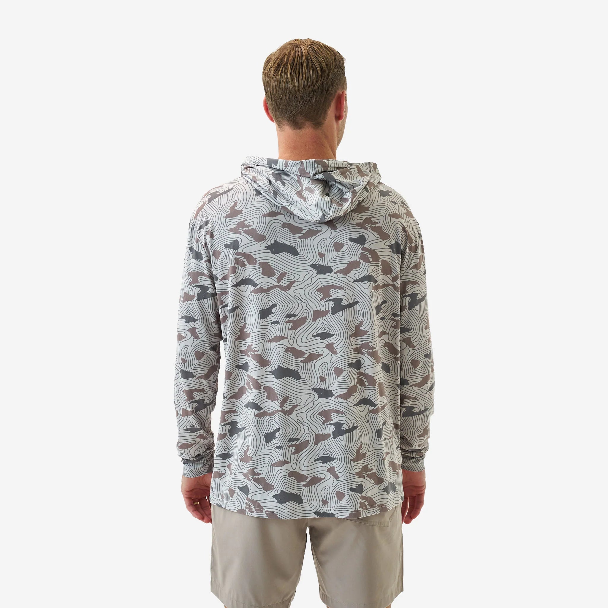 Burlebo Topo Desert Camo Performance Hoodie - Southern Soule Designs