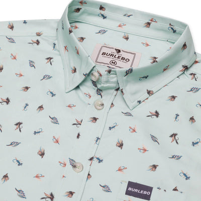 Burlebo Tying Flies Performance Button Up - Southern Soule Designs