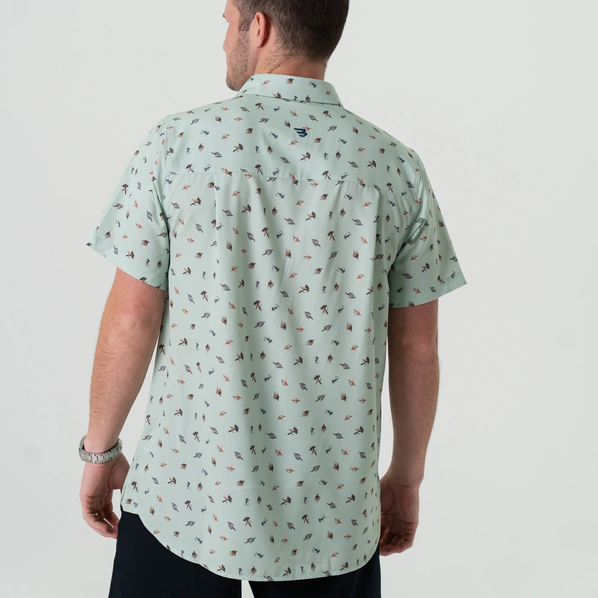 Burlebo Tying Flies Performance Button Up - Southern Soule Designs