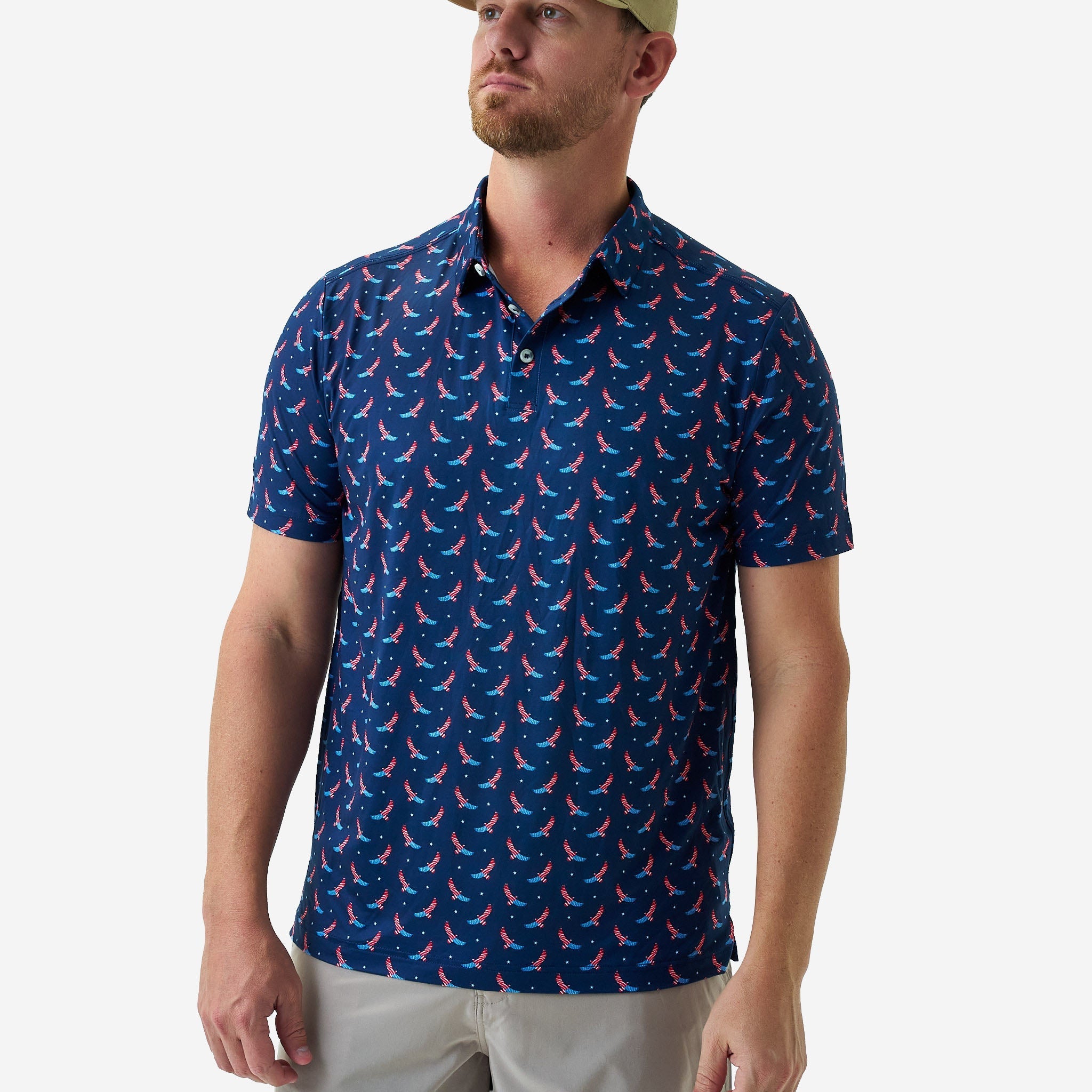 Burlebo USA Eagle Performance Polo - Southern Soule Designs
