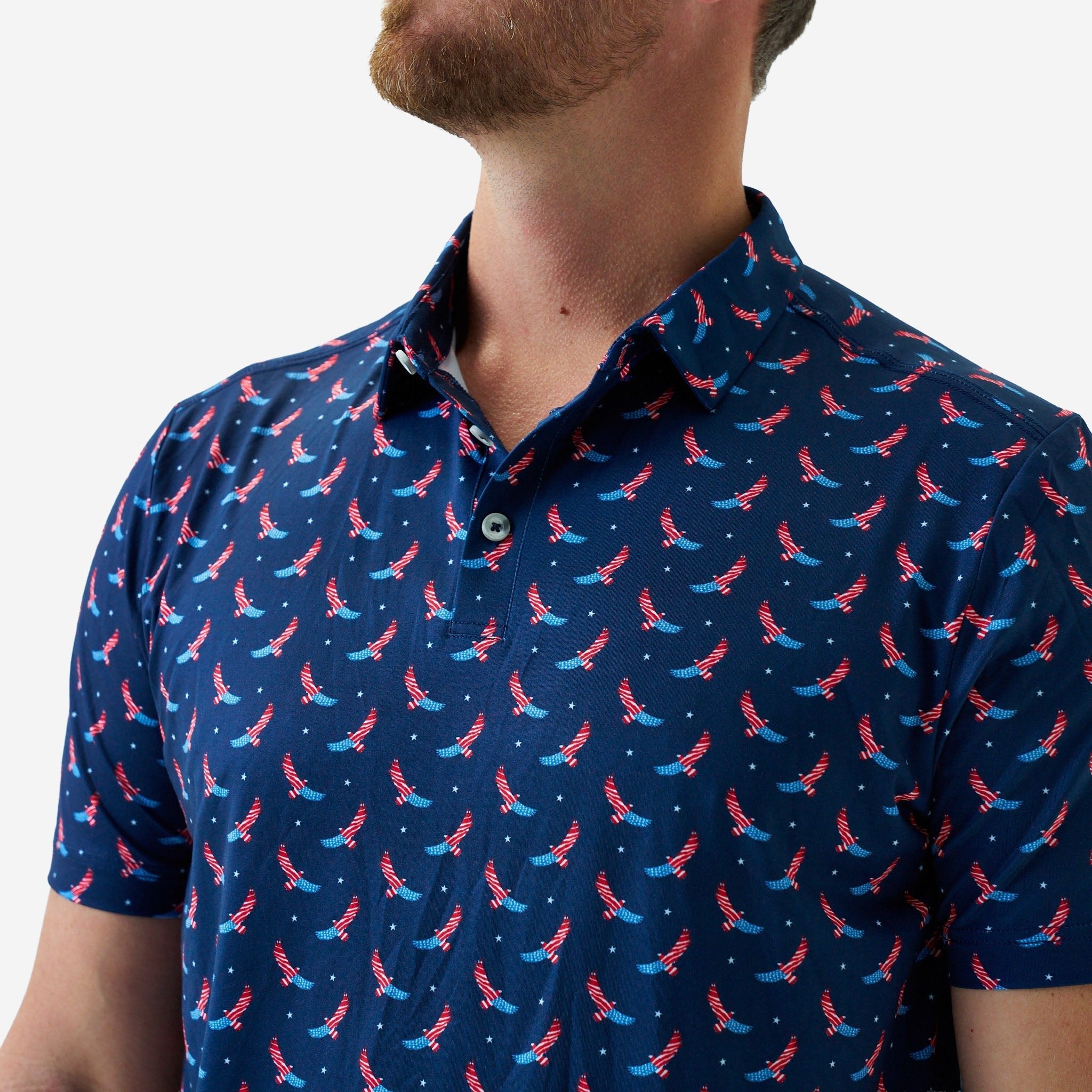 Burlebo USA Eagle Performance Polo - Southern Soule Designs