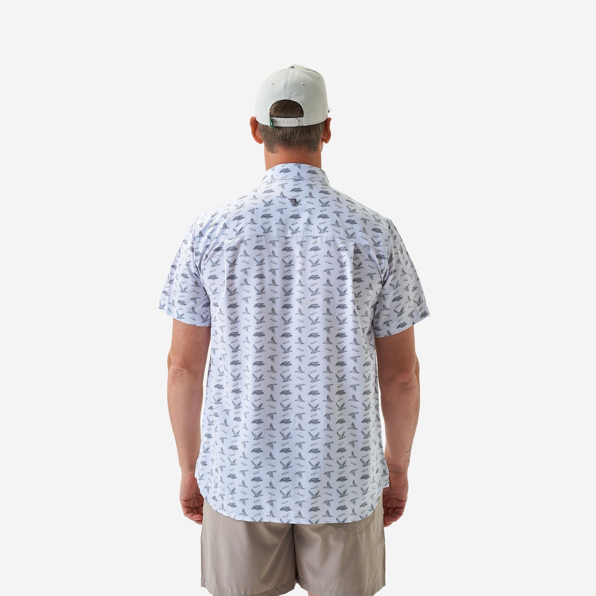 Burlebo White Ducks and Calls Performance Button Up - Southern Soule Designs