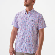 Burlebo White Old Glory Performance Button Up - Southern Soule Designs