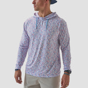 Burlebo White Old Glory Performance Hoodie - Southern Soule Designs