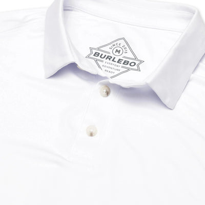 Burlebo White Performance Polo - Southern Soule Designs