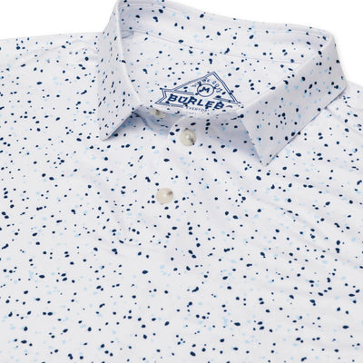 Burlebo White Speckled Performance Polo - Southern Soule Designs