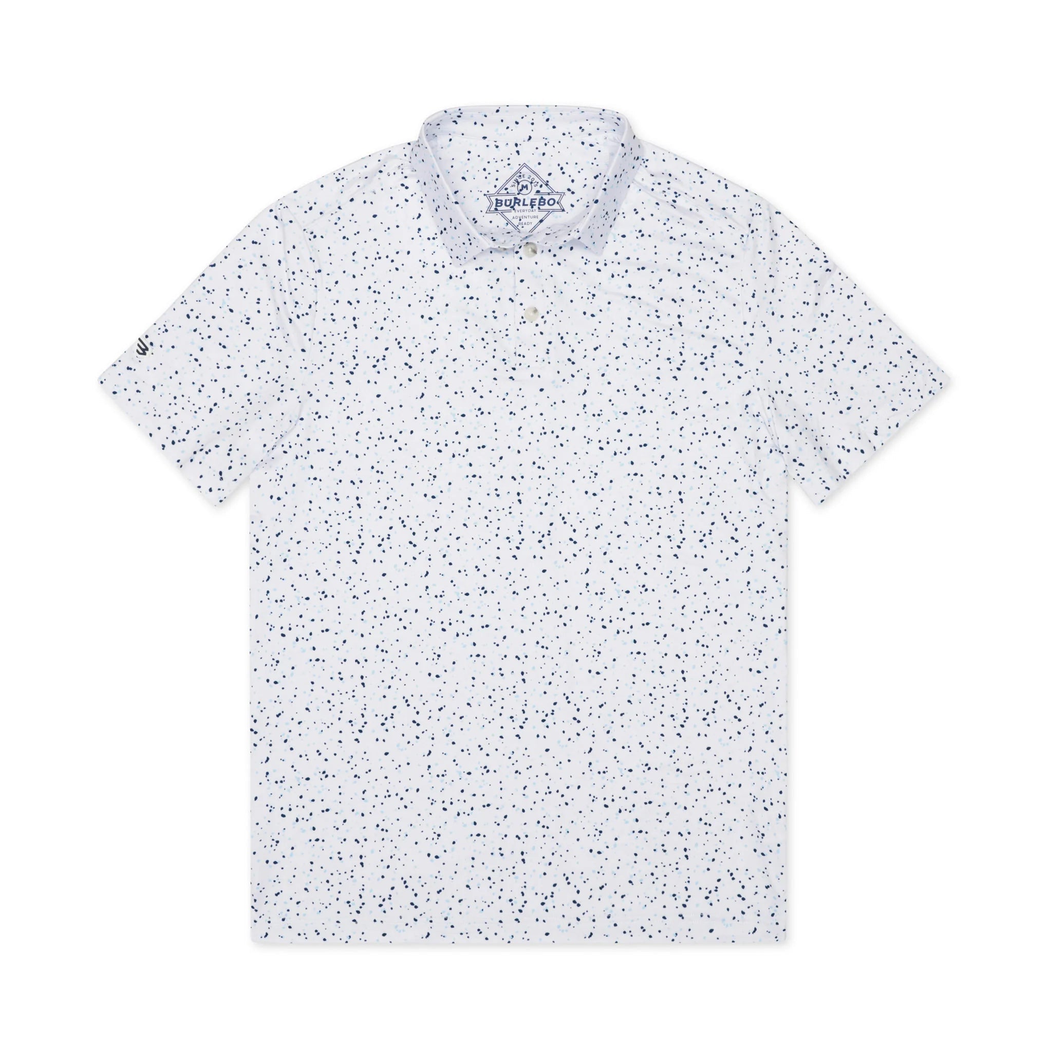 Burlebo White Speckled Performance Polo - Southern Soule Designs