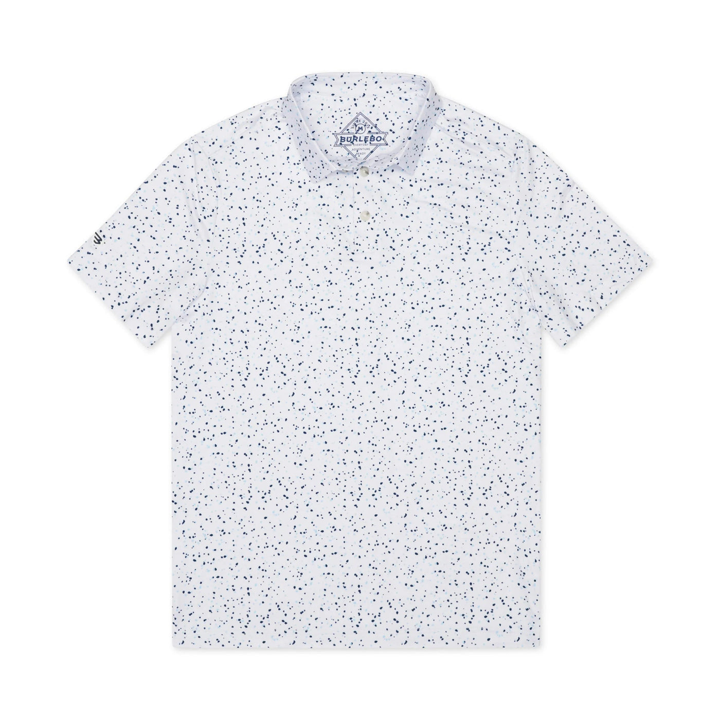Burlebo White Speckled Performance Polo - Southern Soule Designs