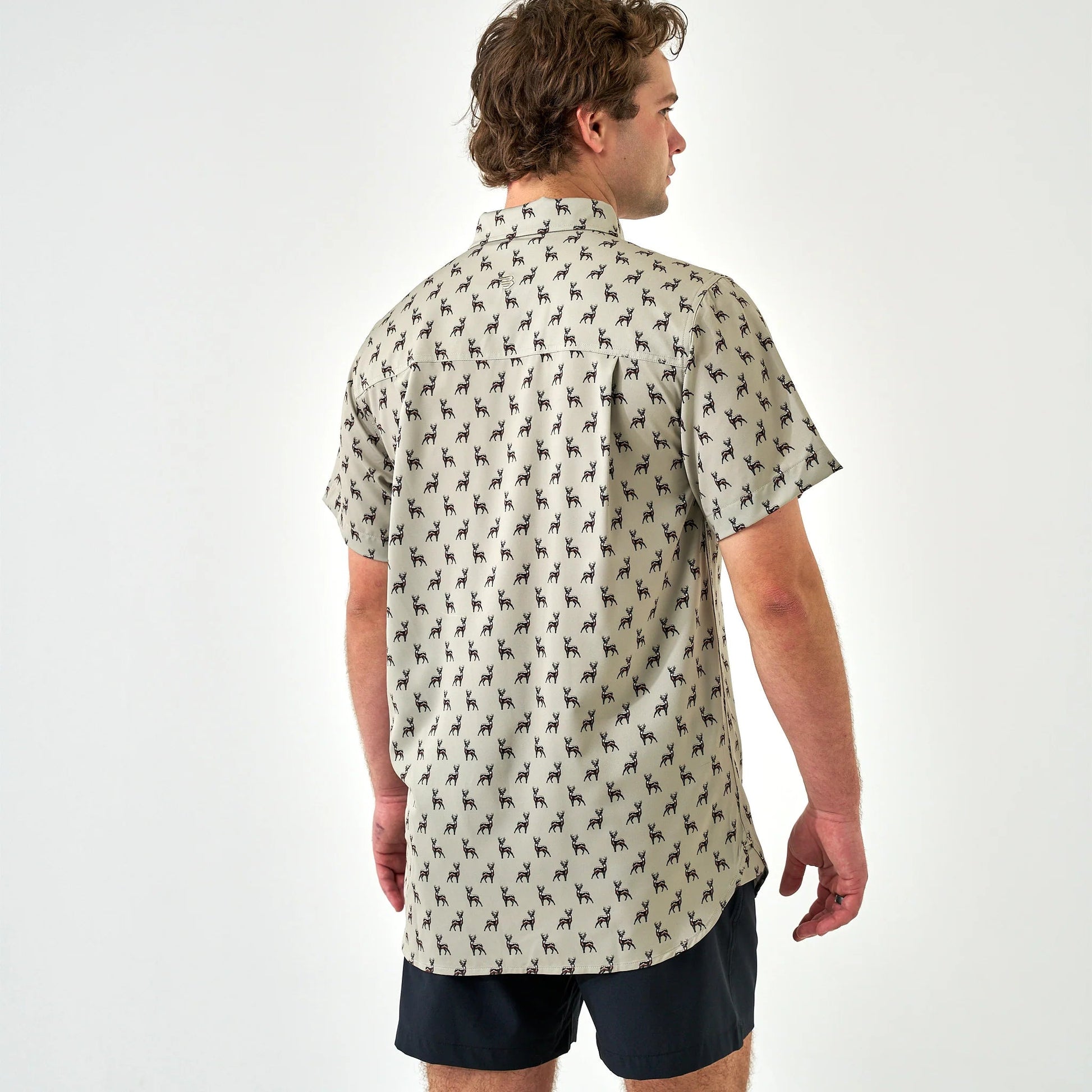 Burlebo Whitetail Green Performance Button Up - Southern Soule Designs