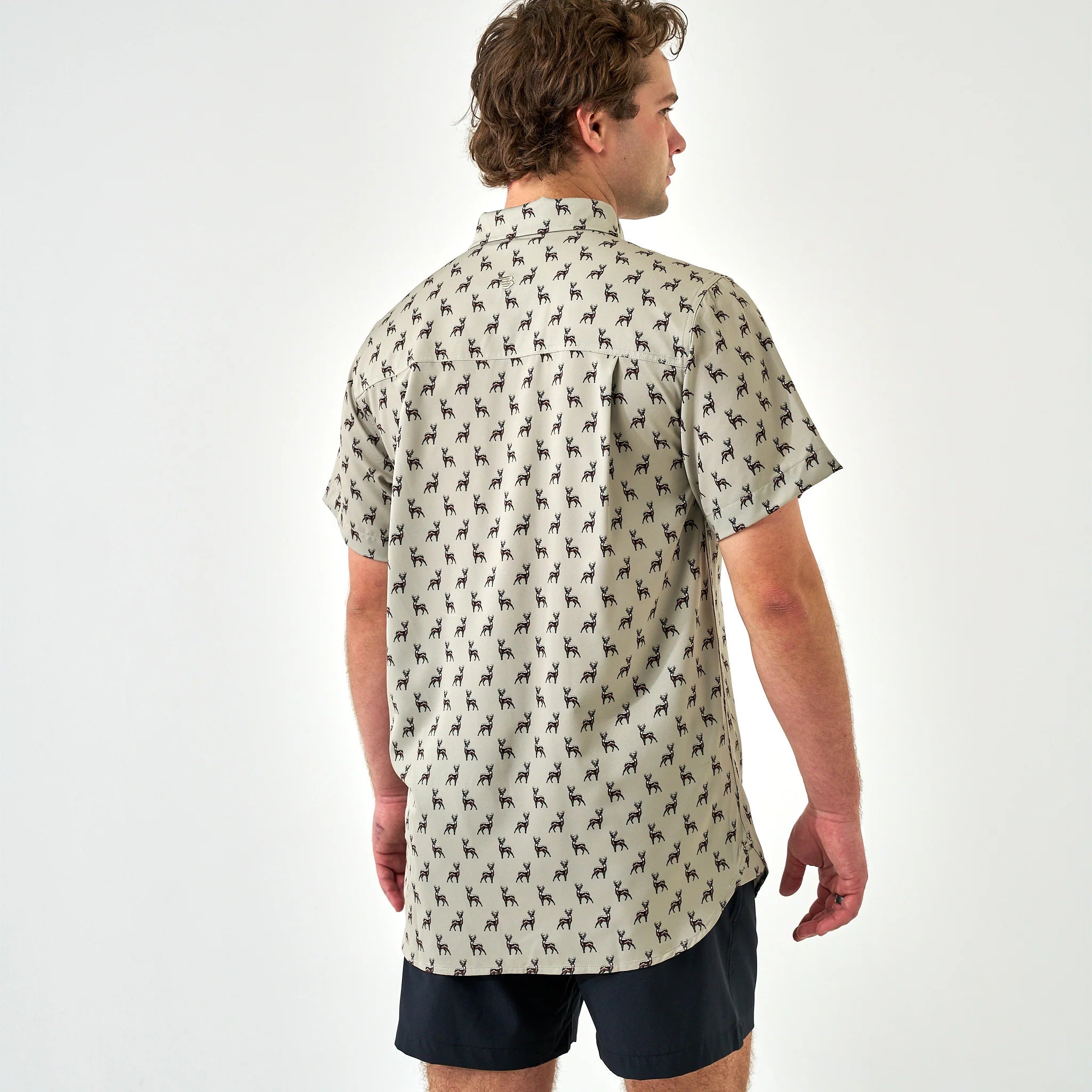 Burlebo Whitetail Green Performance Button Up - Southern Soule Designs