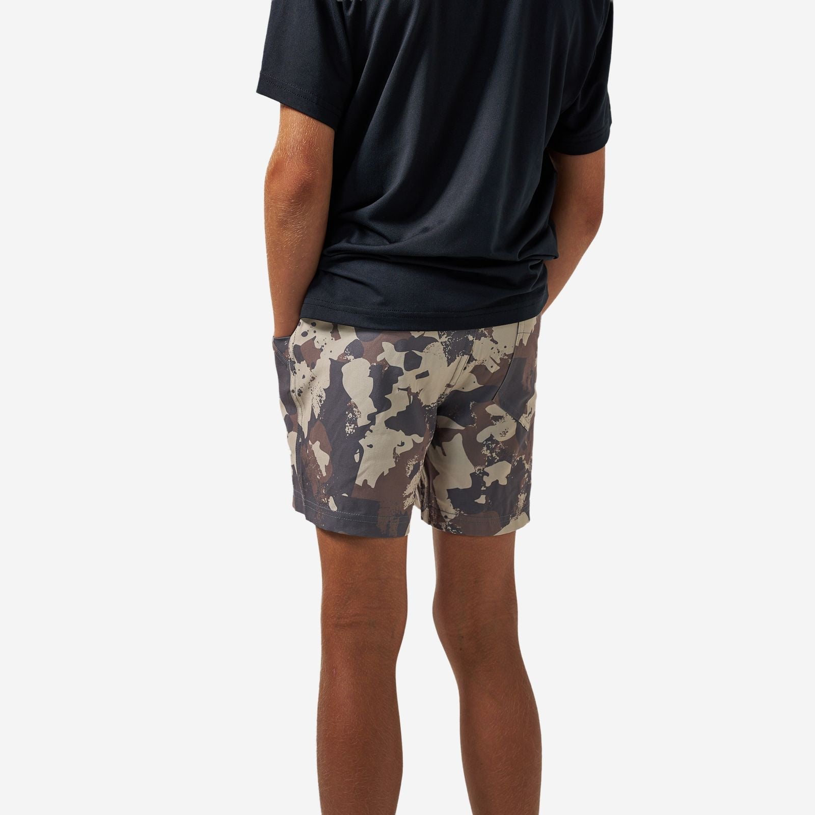 Burlebo Youth Athletic Shorts - Splatter Camo - Southern Soule Designs