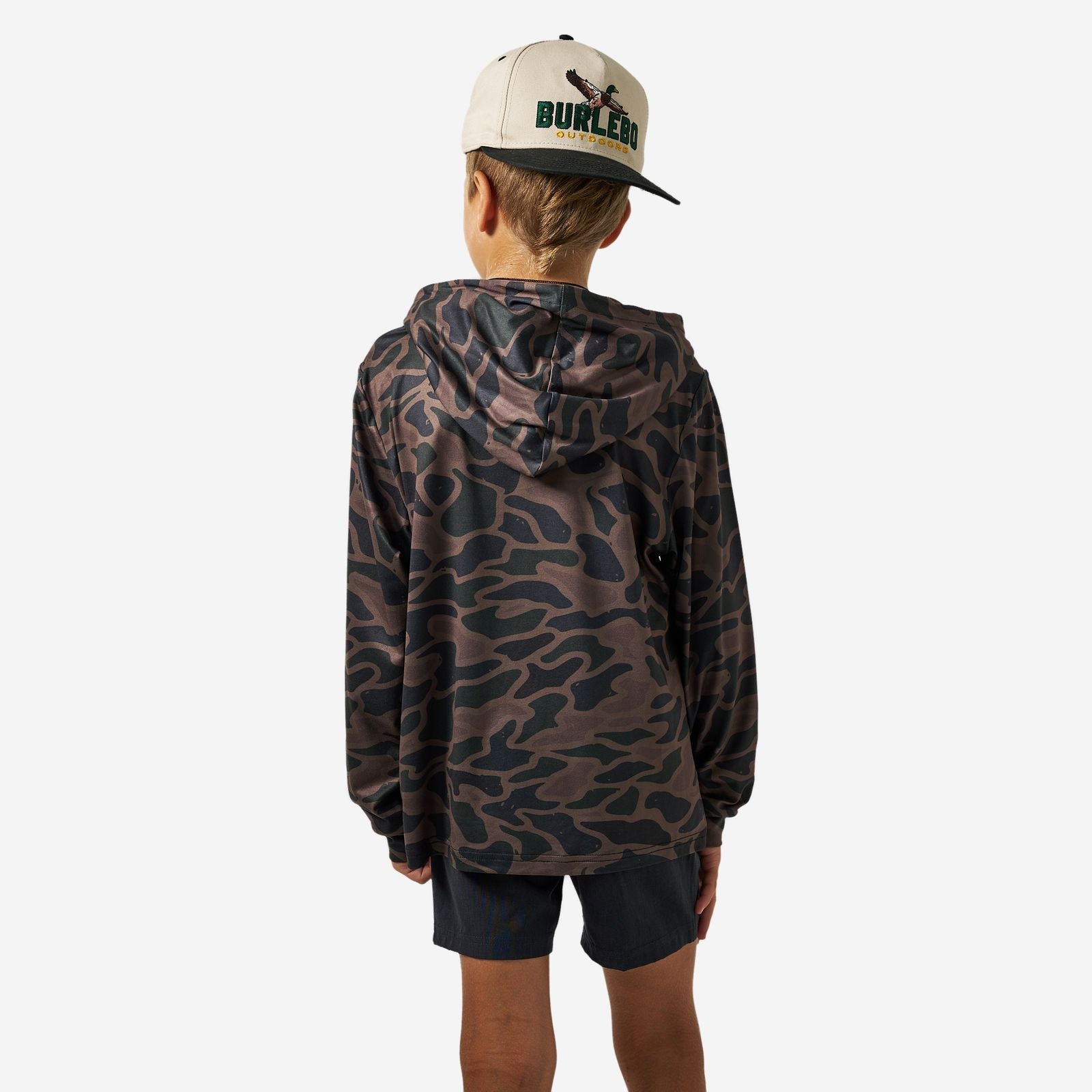 Burlebo Youth Bendita Camo Performance Hoodie - Southern Soule Designs