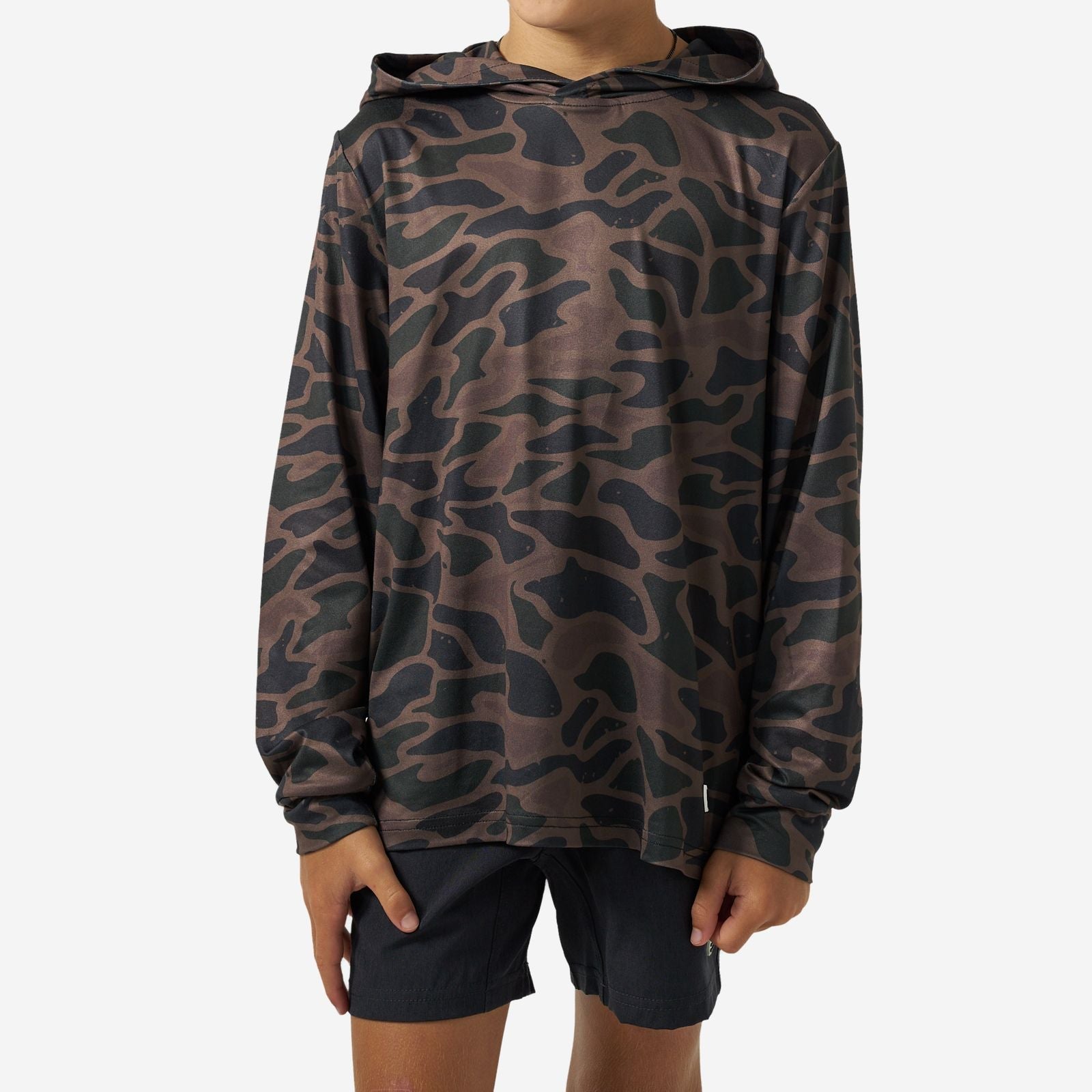 Burlebo Youth Bendita Camo Performance Hoodie - Southern Soule Designs