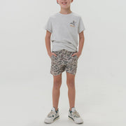 Burlebo Youth Classic Deer Camo Everyday Shorts with Grey Pocket - Southern Soule Designs