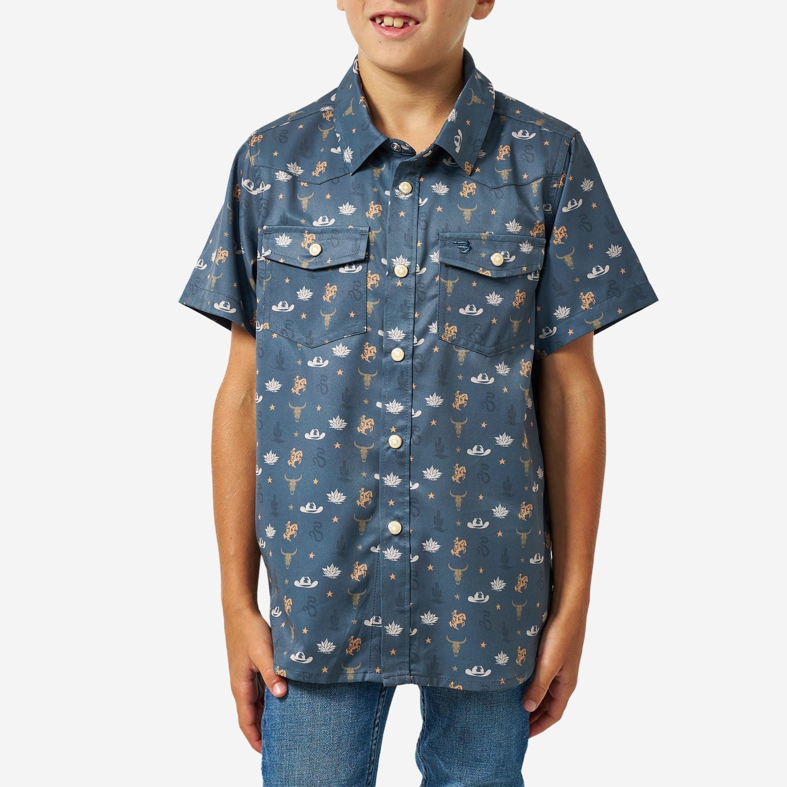Burlebo Youth Desert Night Performance Western Shirt - Southern Soule Designs