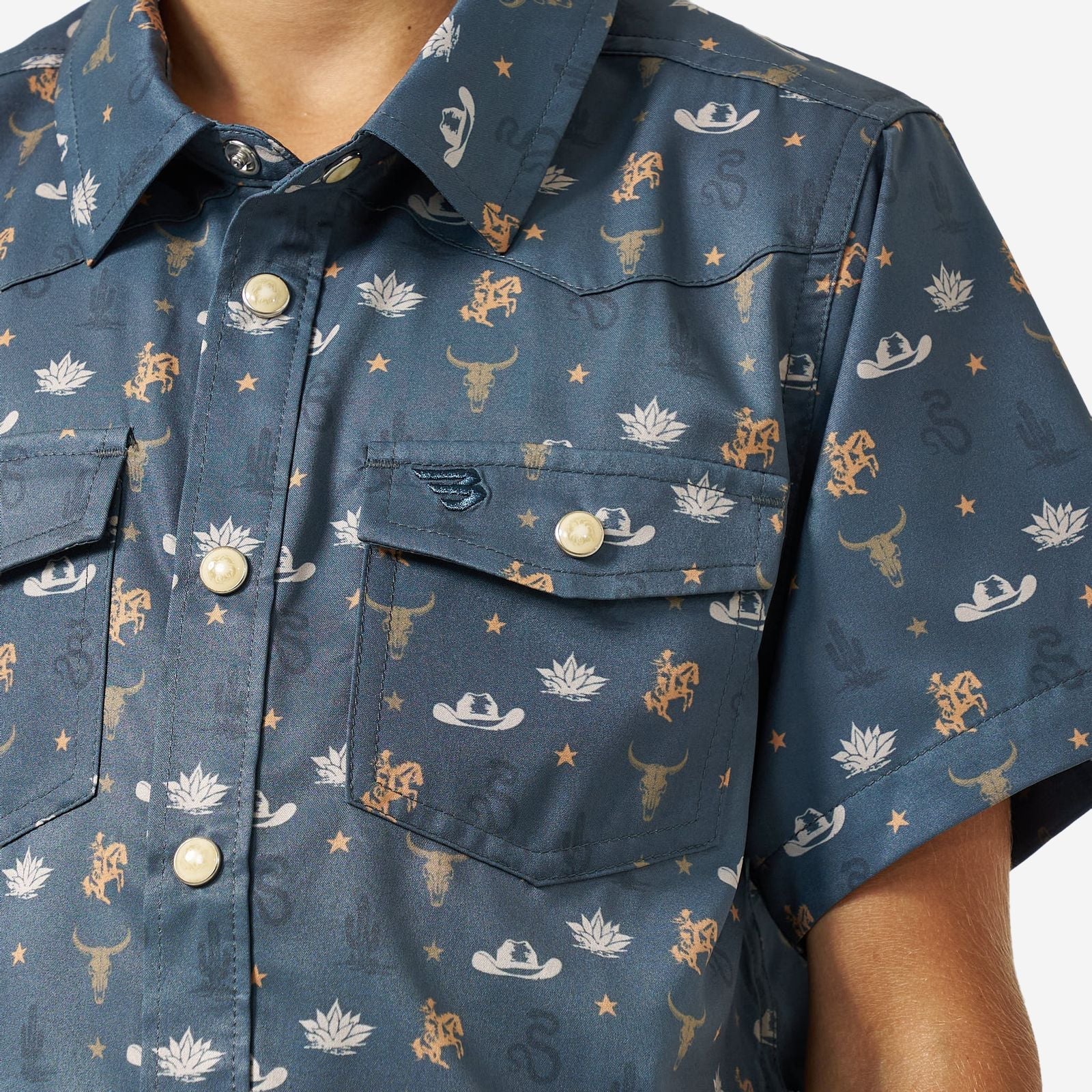 Burlebo Youth Desert Night Performance Western Shirt - Southern Soule Designs