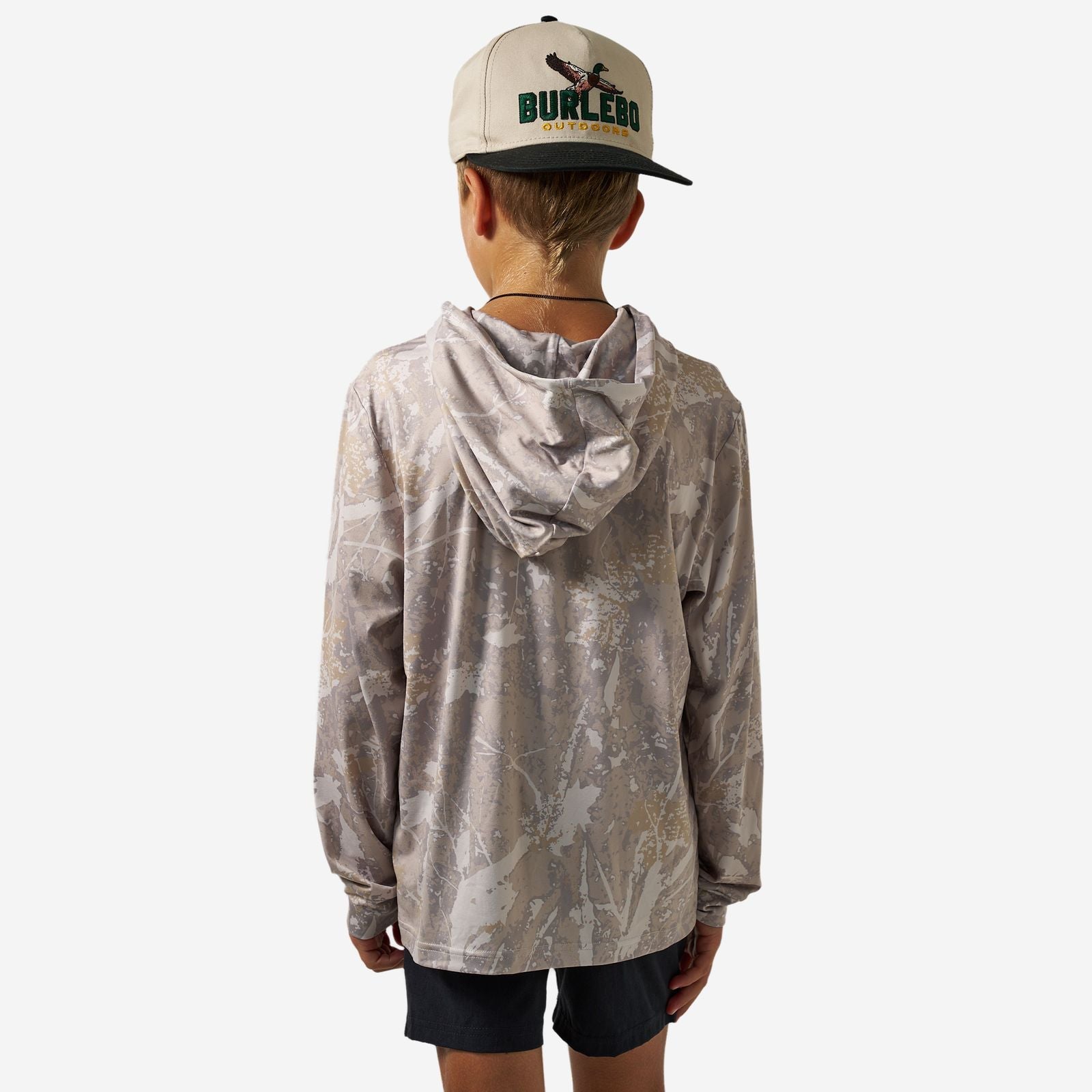 Burlebo Youth Drifter Camo Performance Hoodie - Southern Soule Designs