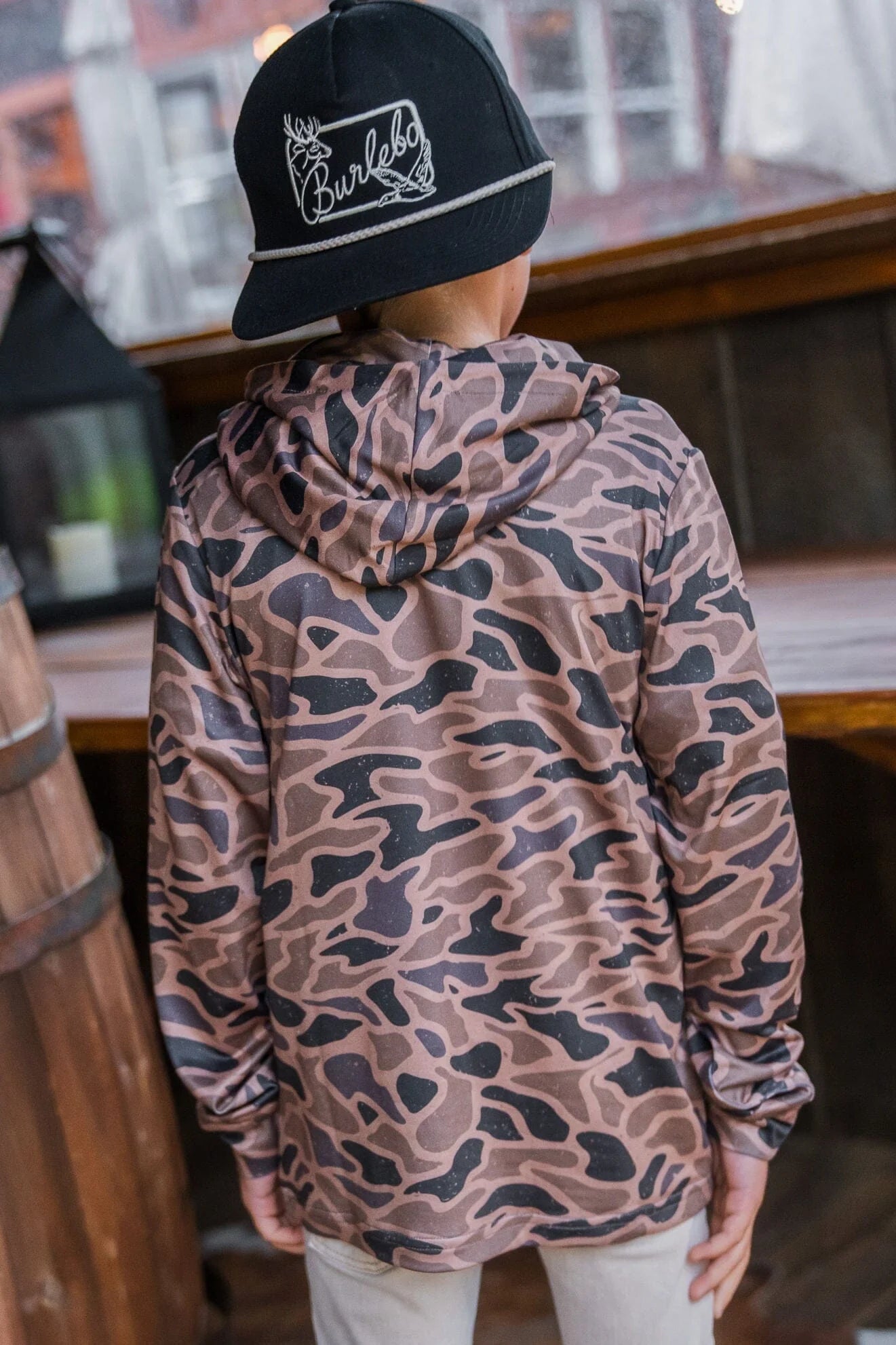 Burlebo Youth Gauge Camo Performance Hoodie - Southern Soule Designs