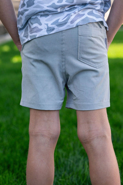 Burlebo Youth Grey Athletic Shorts - Southern Soule Designs