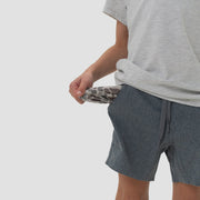 Burlebo Youth Grizzly Grey Athletic Shorts - Deer Camo Pocket - Southern Soule Designs