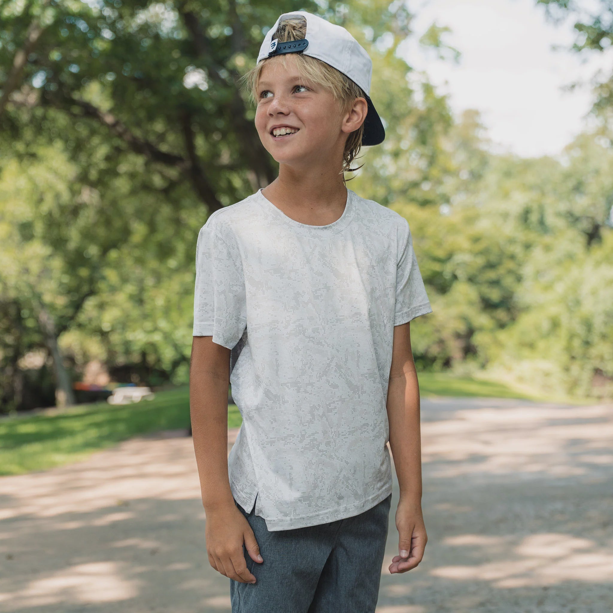 Burlebo Youth Ivory Digi Camo Go To Tee - Southern Soule Designs