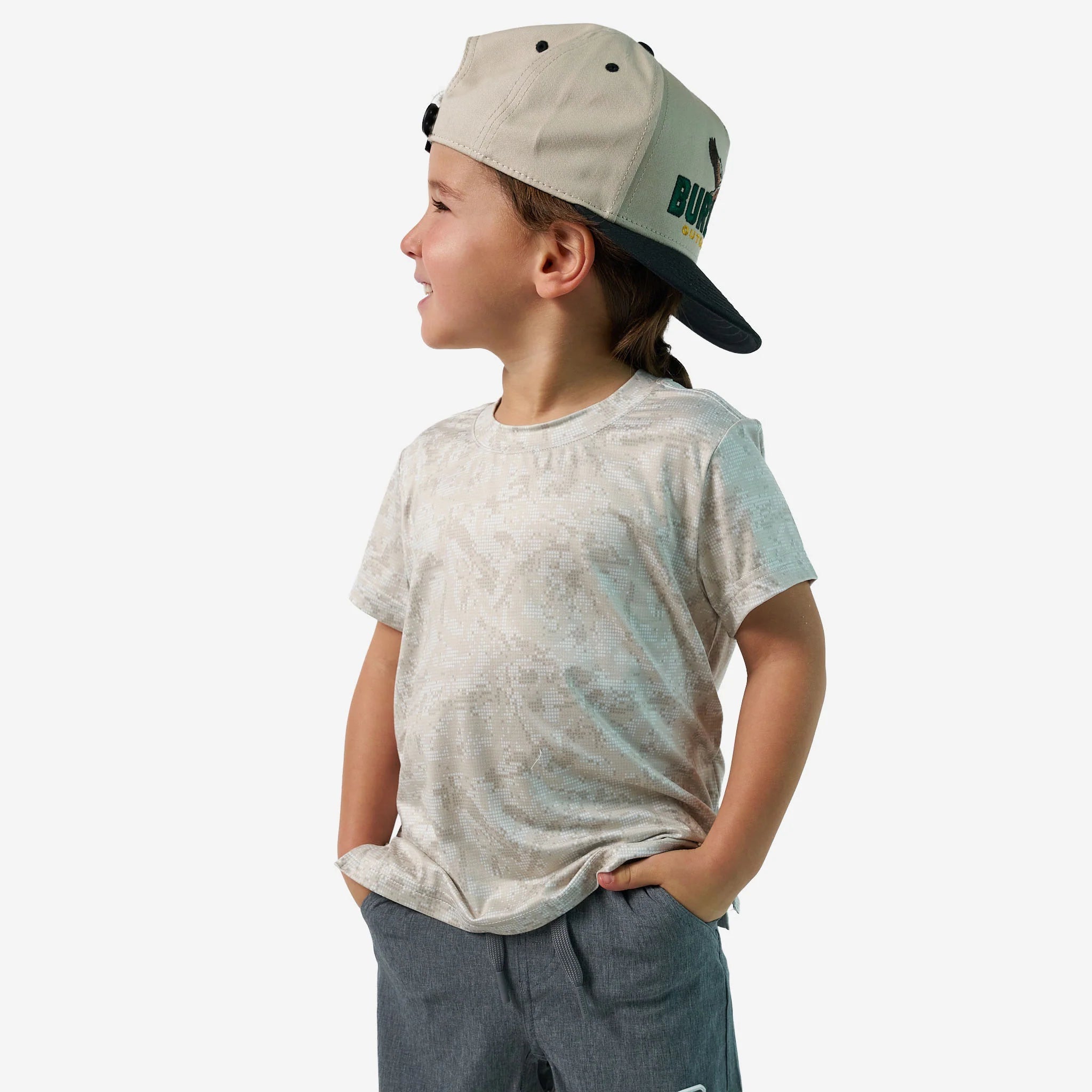 Burlebo Youth Ivory Digi Camo Go To Tee - Southern Soule Designs