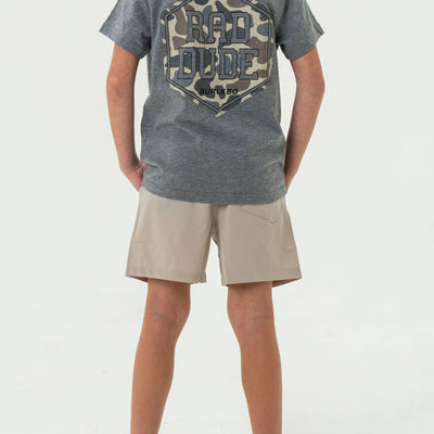 Burlebo Youth Khaki Athletic Shorts - Southern Soule Designs