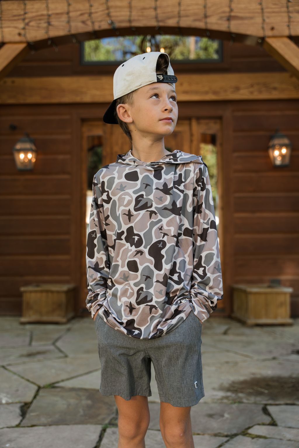 Burlebo Youth Mallard Mayhem Camo Performance Hoodie - Southern Soule Designs