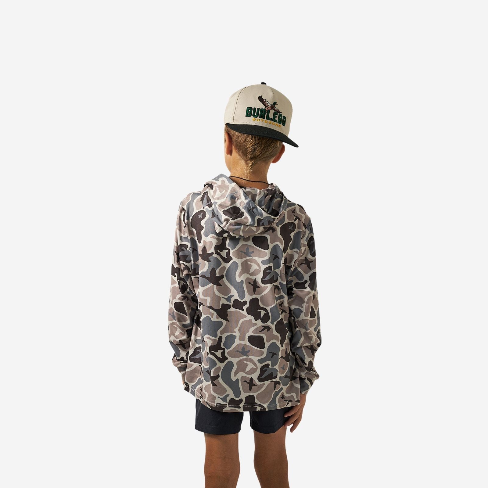 Burlebo Youth Mallard Mayhem Camo Performance Hoodie - Southern Soule Designs