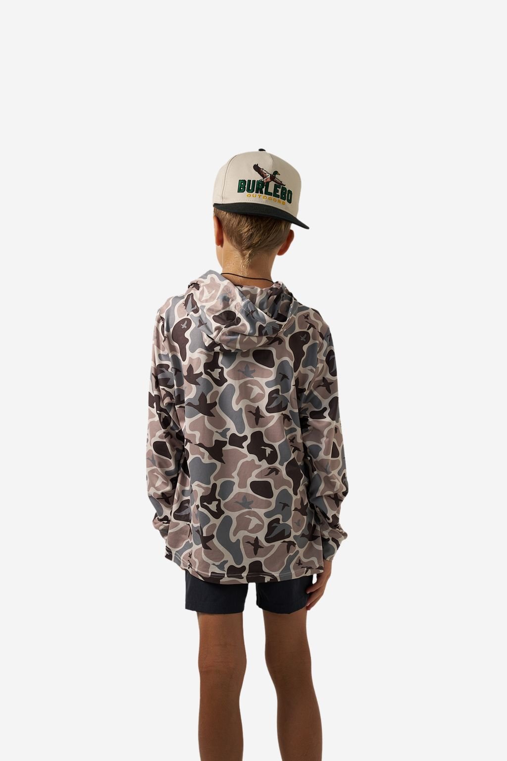Burlebo Youth Mallard Mayhem Camo Performance Hoodie - Southern Soule Designs