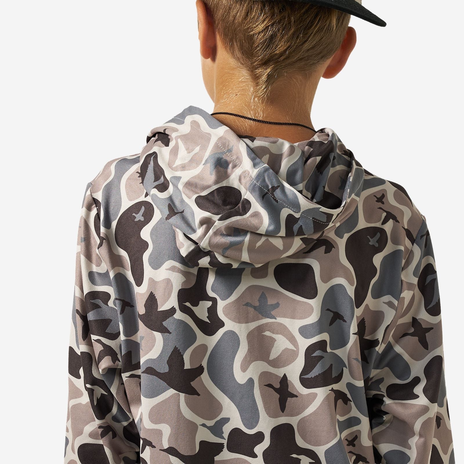 Burlebo Youth Mallard Mayhem Camo Performance Hoodie - Southern Soule Designs