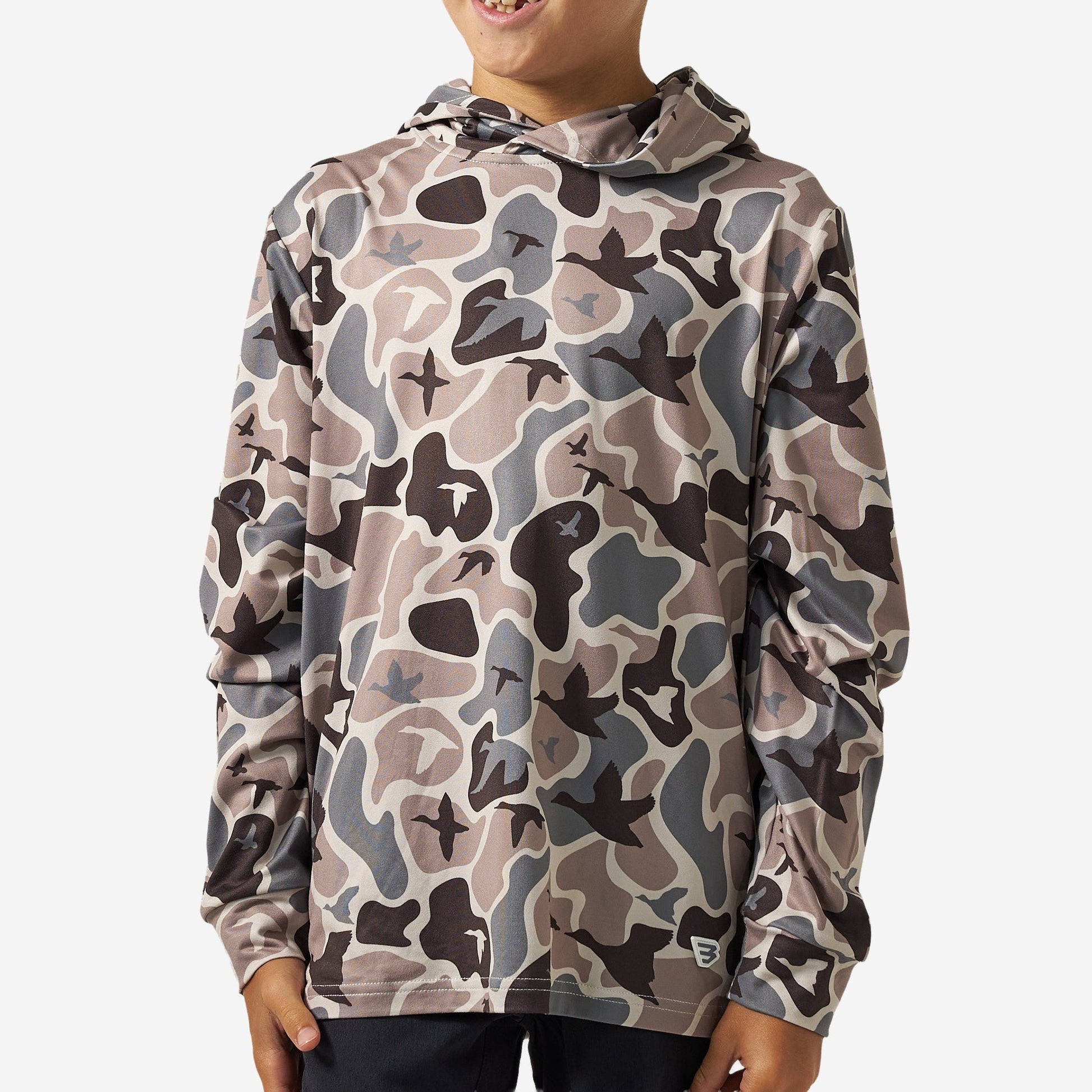 Burlebo Youth Mallard Mayhem Camo Performance Hoodie - Southern Soule Designs