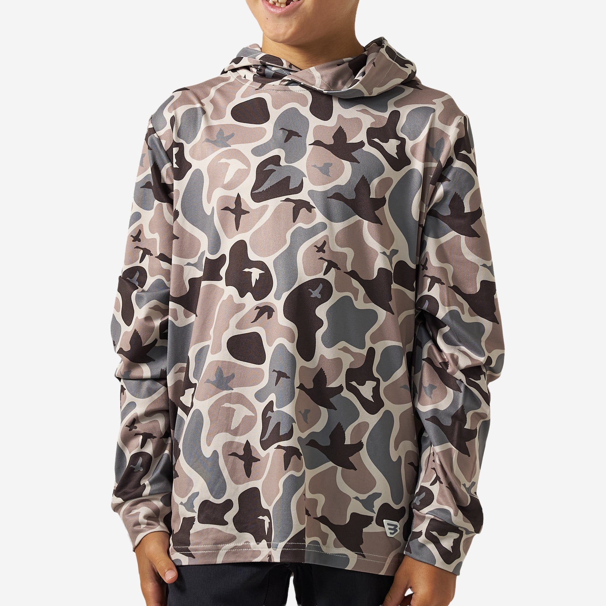 Burlebo Youth Mallard Mayhem Camo Performance Hoodie - Southern Soule Designs