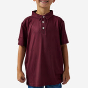 Burlebo Youth Maroon Vintage Helmets Polo - Southern Soule Designs