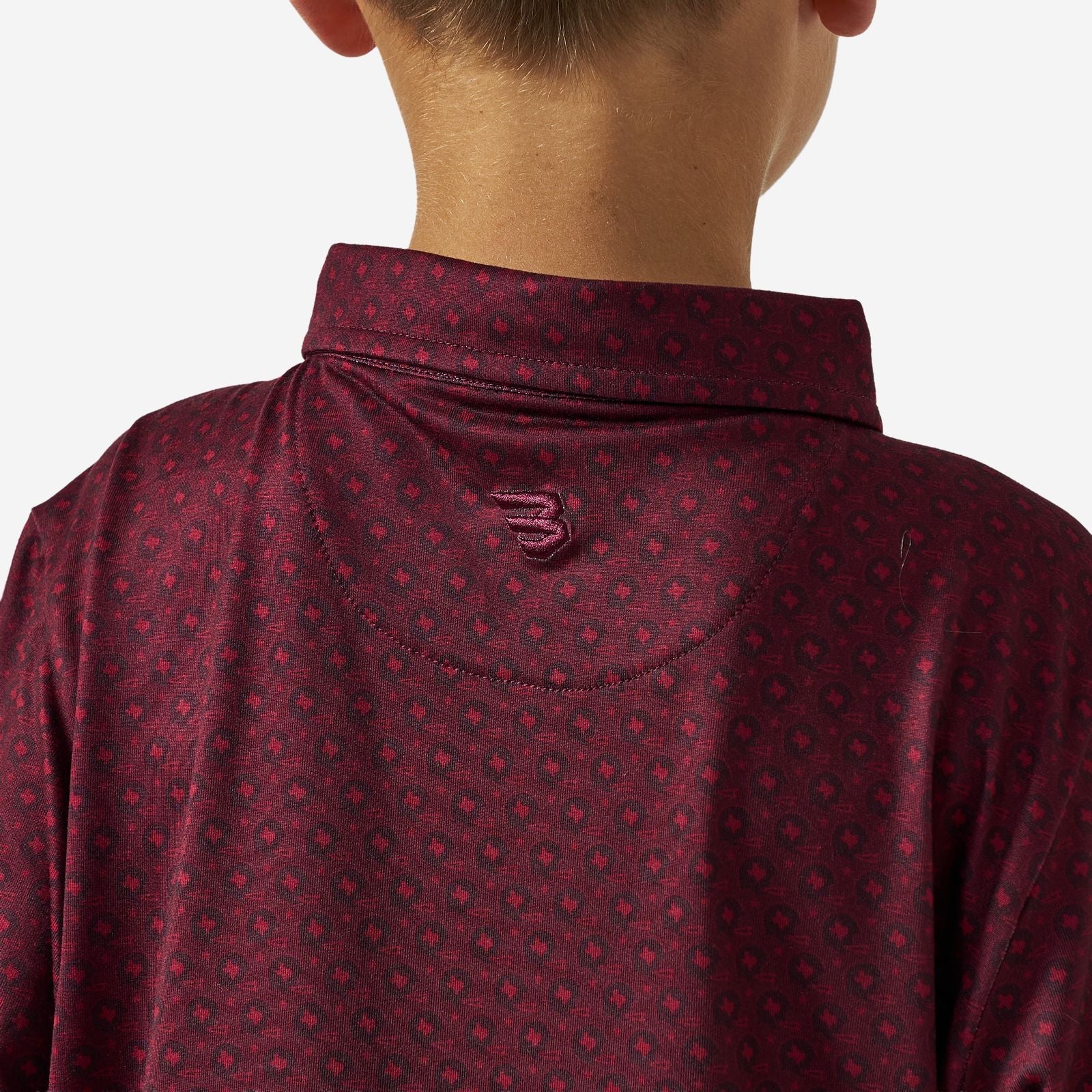 Burlebo Youth Maroon Vintage Helmets Polo - Southern Soule Designs