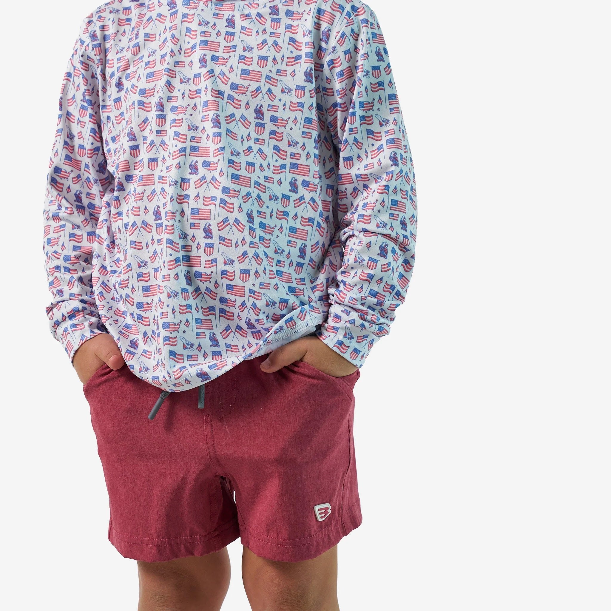 Burlebo Youth Old Glory Performance Hoodie - Southern Soule Designs