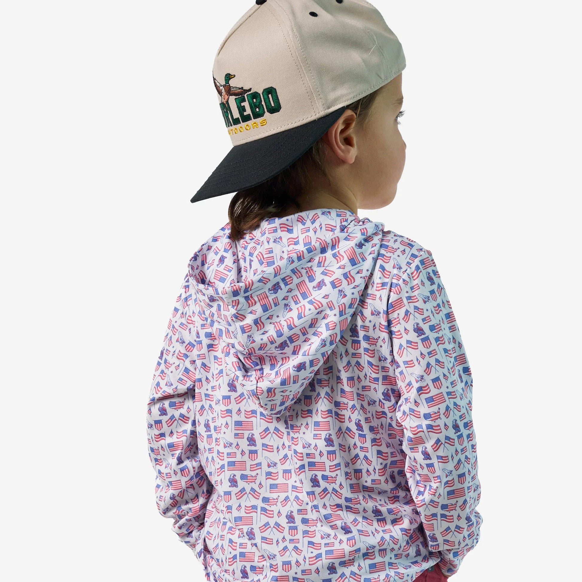 Burlebo Youth Old Glory Performance Hoodie - Southern Soule Designs