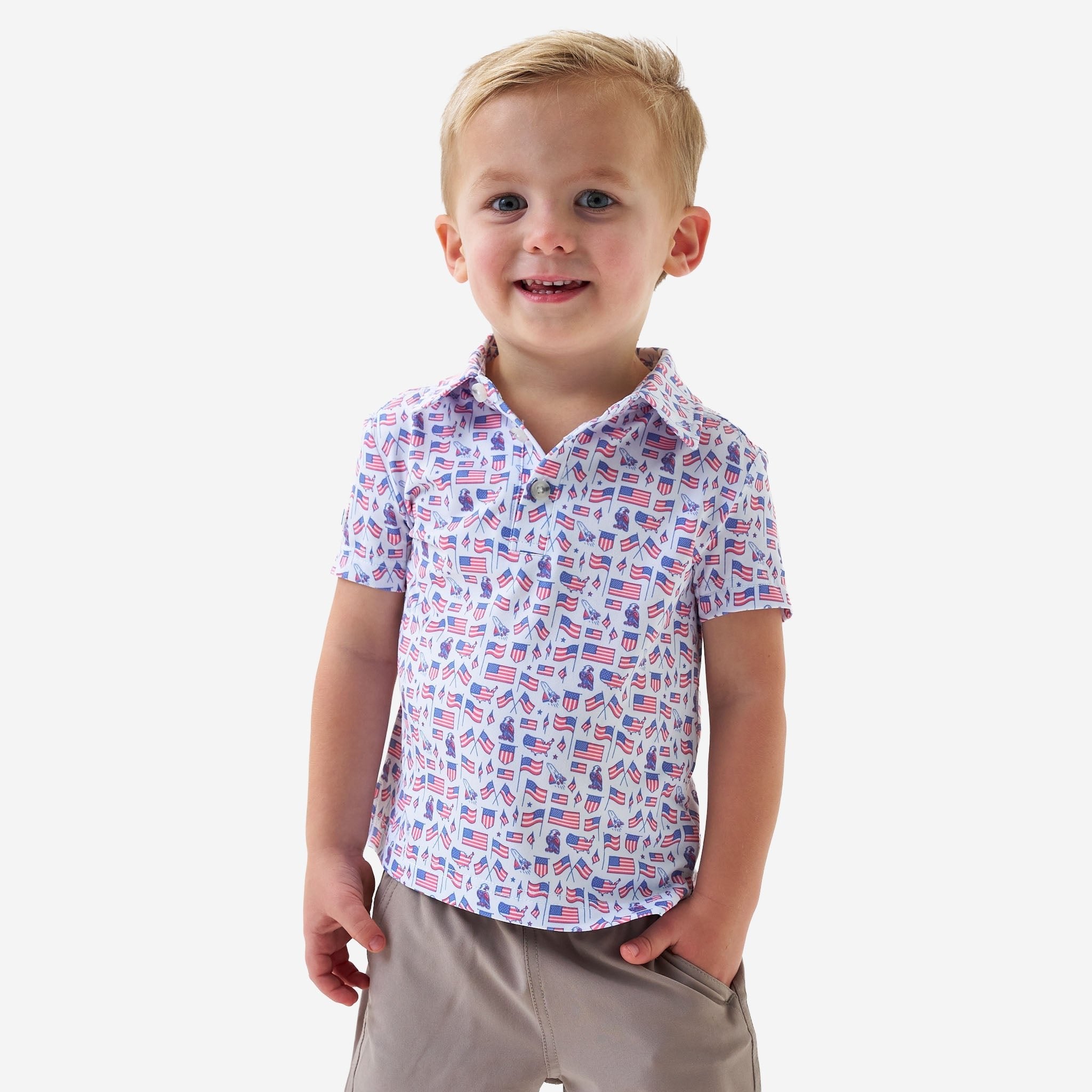Burlebo Youth Old Glory Polo - Southern Soule Designs