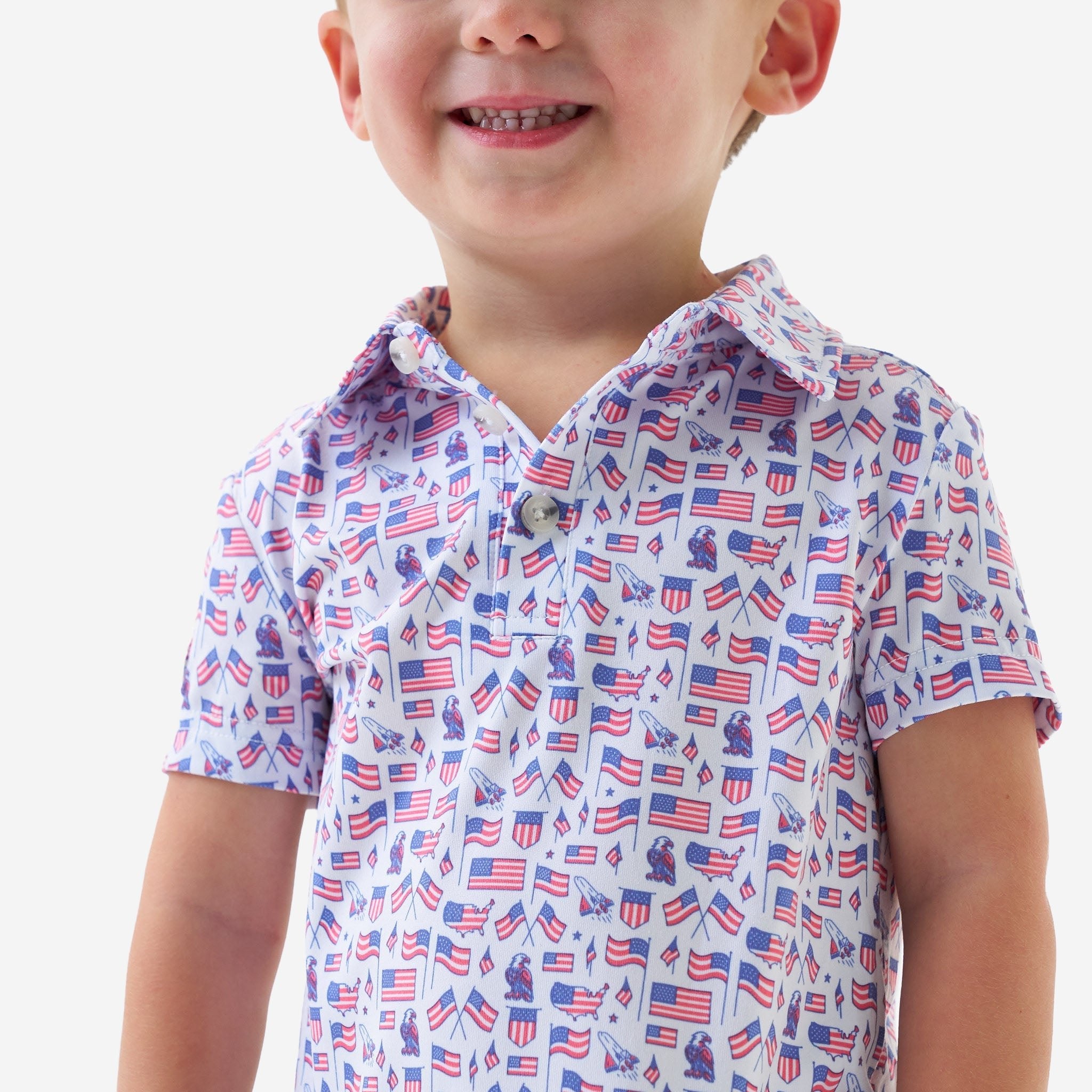 Burlebo Youth Old Glory Polo - Southern Soule Designs