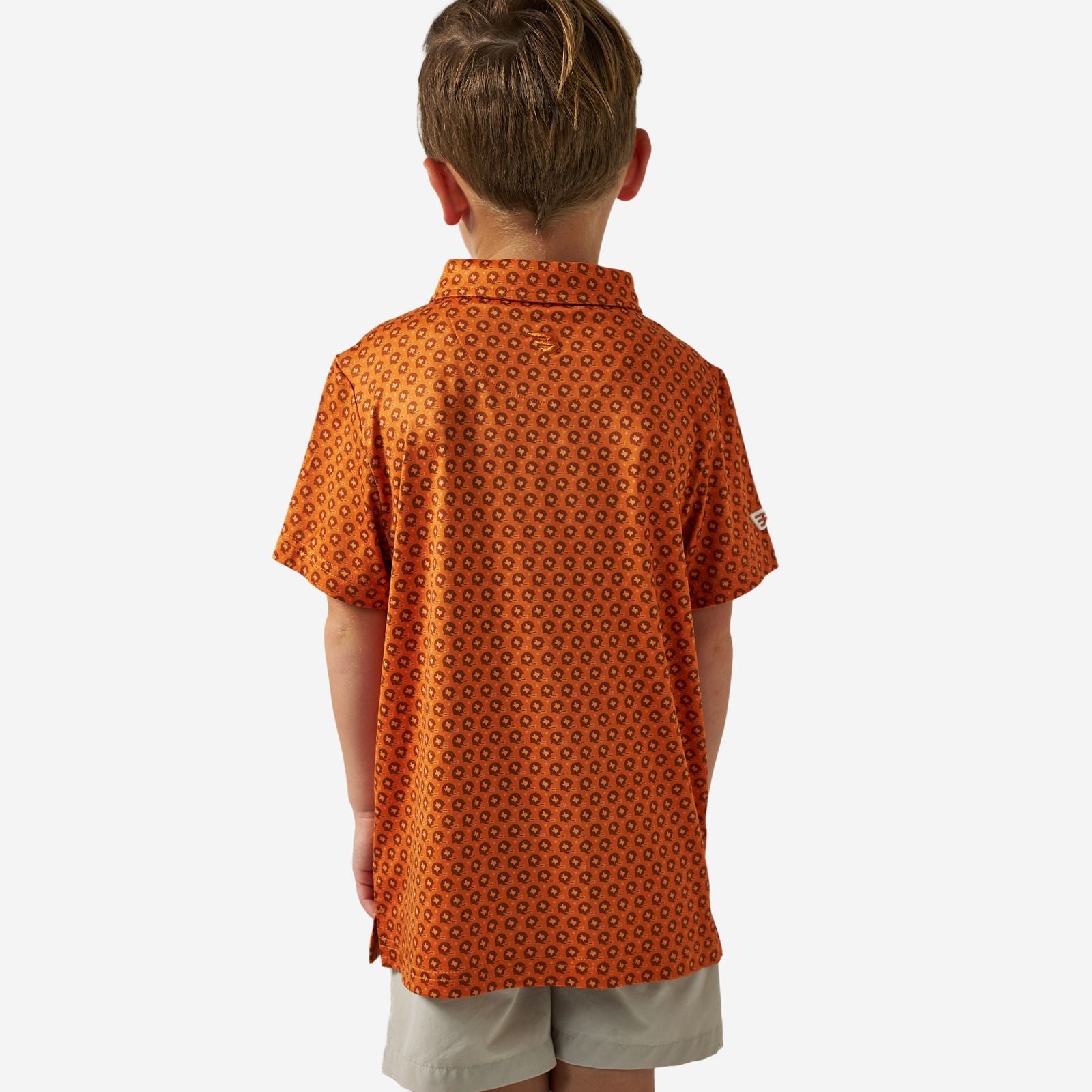 Burlebo Youth Orange Vintage Helmets Polo - Southern Soule Designs