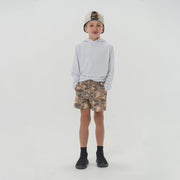 Burlebo Youth Pintail Camo Everyday Shorts with Brown Pocket - Southern Soule Designs