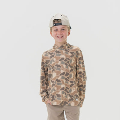 Burlebo Youth Pintail Camo Performance Hoodie - Southern Soule Designs
