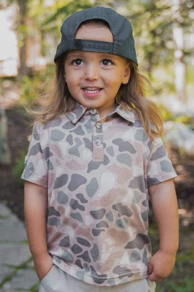 Burlebo Youth Pintail Camo Polo - Southern Soule Designs